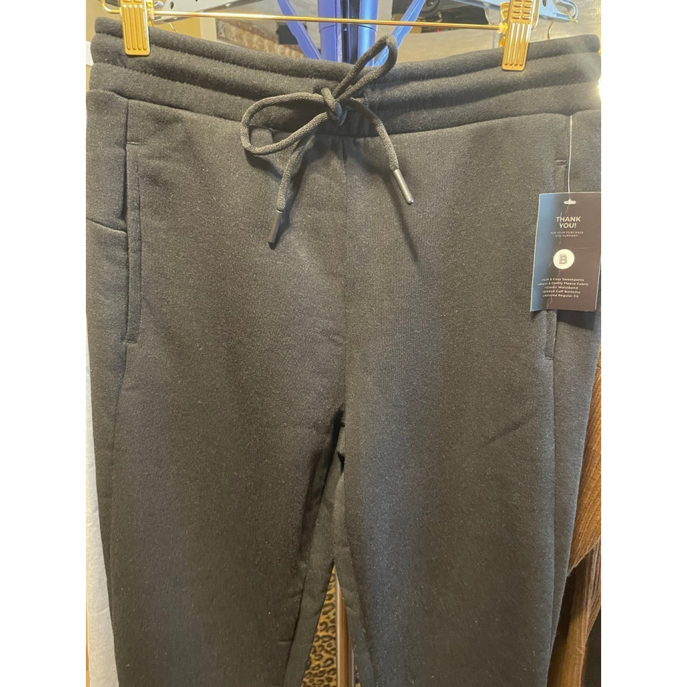 Black Joggers Sweatpants NWT Size S Bottomline Sweats - Picture 3 of 5